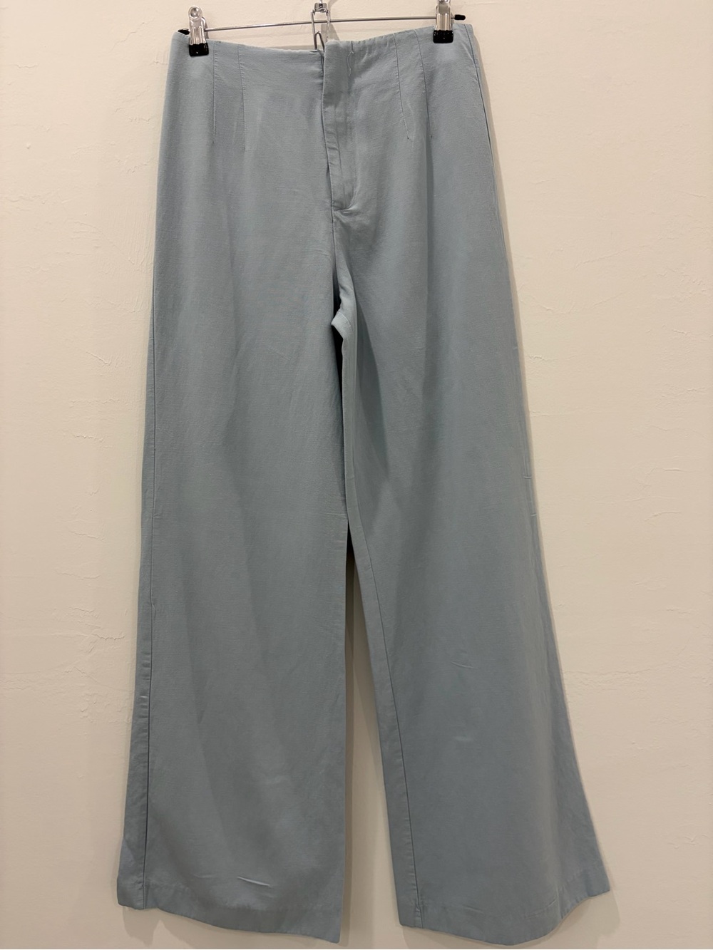 Light Blue Wide-Leg woman’s Pants
